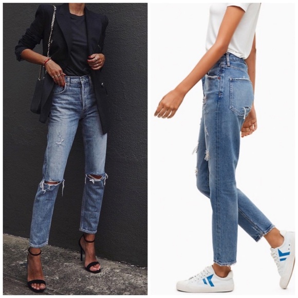 Agolde Denim - AGOLDE JAMIE JEANS High Rise - Isolation Distress